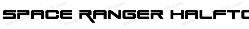 Space Ranger Halftone字体转换